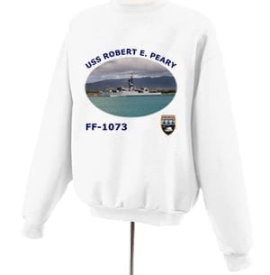 FF 1073 USS Robert E Peary Photo Sweatshirt