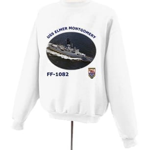 FF 1082 USS Elmer Montgomery Photo Sweatshirt