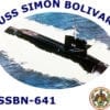 SSBN 641 USS Simon Bolivar 2-Sided Photo T Shirt