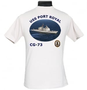 CG 73 USS Port Royal 2-Sided Photo T Shirt