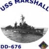 DD 676 USS Marshall 2-Sided Photo T Shirt