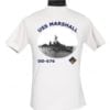 DD 676 USS Marshall 2-Sided Photo T Shirt