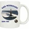 SSN 780 USS Missouri Coffee Mug