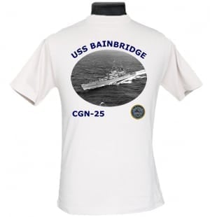 CGN 25 USS Bainbridge 2-Sided Photo T Shirt