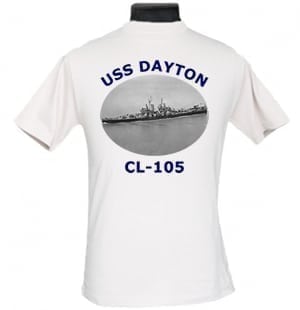 CL 105 USS Dayton 2-Sided Photo T Shirt