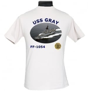 FF 1054 USS Gray 2-Sided Photo T Shirt