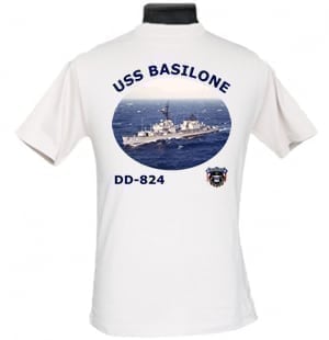 DD 824 USS Basilone 2-Sided Photo T Shirt