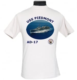 AD 17 USS Piedmont 2-Sided Photo T-Shirt