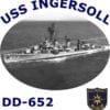 DD 652 USS Ingersoll 2-Sided Photo T Shirt