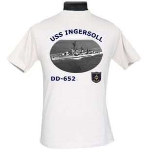 DD 652 USS Ingersoll 2-Sided Photo T Shirt
