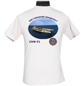 CVN 71 USS Theodore Roosevelt Navy Mom Photo T-Shirt