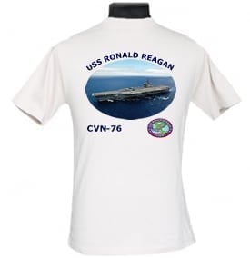 CVN 76 USS Ronald Reagan Navy Mom Photo T-Shirt