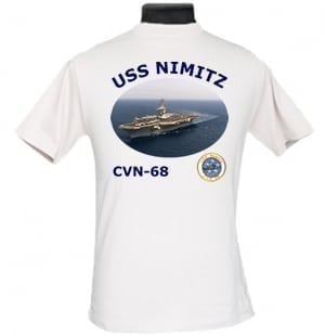 CVN 68 USS Nimitz Navy Mom Photo T-Shirt