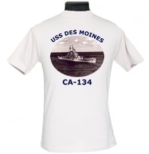 CA 134 USS Des Moines 2-Sided Photo T Shirt