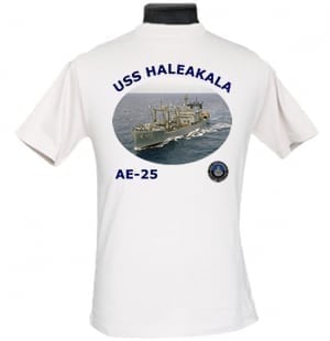 AE 25 USS Haleakala 2-Sided Photo T Shirt