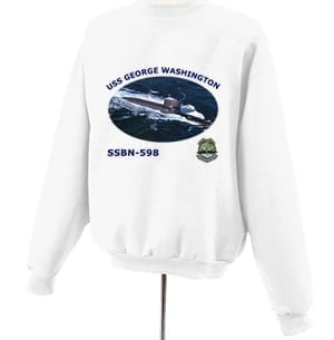 SSBN 598 USS George Washington Photo Sweatshirt
