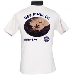 SSN 670 USS Finback 2-Sided Photo T Shirt