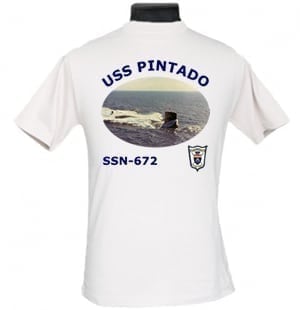 SSN 672 USS Pintado 2-Sided Photo T Shirt