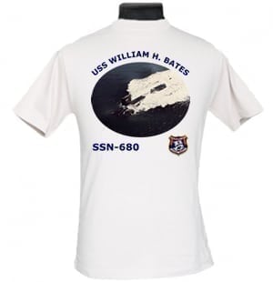 SSN 680 USS William H. Bates 2-Sided Photo T Shirt