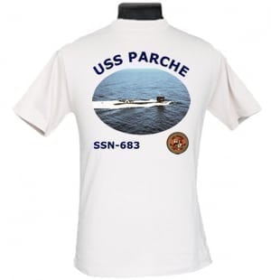 SSN 683 USS Parche 2-Sided Photo T Shirt