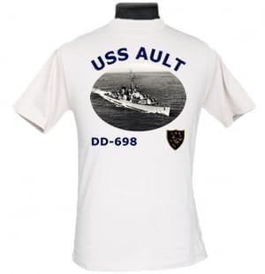 DD 698 USS Ault 2-Sided Photo T Shirt