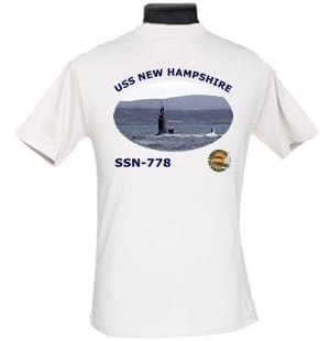 SSN 778 USS New Hampshire 2-Sided Photo T Shirt