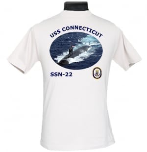 SSN 22 USS Connecticut 2-Sided Photo T Shirt