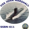 SSBN 611 USS John Marshall 2-Sided Photo T Shirt