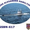 SSBN 617 USS Alexander Hamilton 2-Sided Photo T Shirt