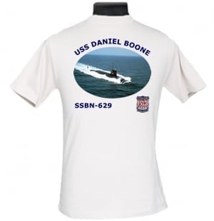 SSBN 629 USS Daniel Boone 2-Sided Photo T Shirt