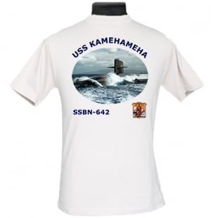 SSBN 642 USS Kamehameha 2-Sided Photo T Shirt