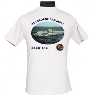 SSBN 643 USS George Bancroft 2-Sided Photo T Shirt