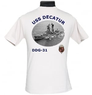 DDG 31 USS Decatur 2-Sided Photo T Shirt