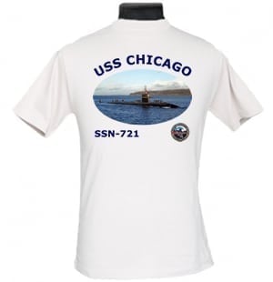 SSN 721 USS Chicago 2-Sided Photo T-Shirt