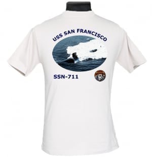 SSN 711 USS San Francisco 2-Sided Photo T-Shirt