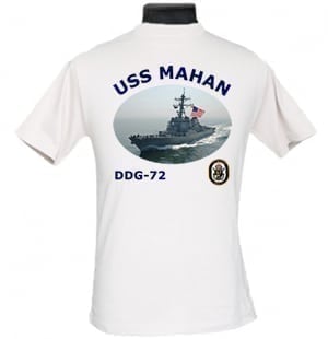 DDG 72 USS Mahan 2-Sided Photo T Shirt
