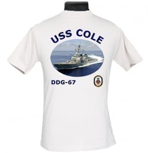 DDG 67 USS Cole 2-Sided Photo T Shirt