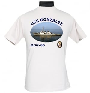 DDG 66 USS Gonzalez 2-Sided Photo T Shirt