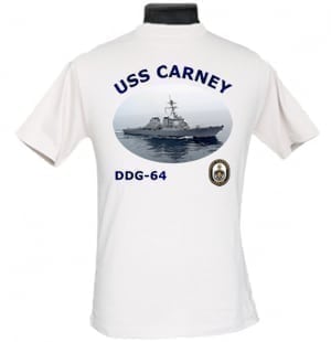 DDG 64 USS Carney 2-Sided Photo T Shirt