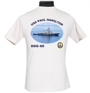DDG 60 USS Paul Hamilton 2-Sided Photo T Shirt