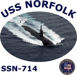 SSN 714 USS Norfolk 2-Sided Photo T-Shirt