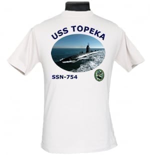SSN 754 USS Topeka 2-Sided Photo T-Shirt