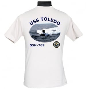 SSN 769 USS Toledo 2-Sided Photo T-Shirt