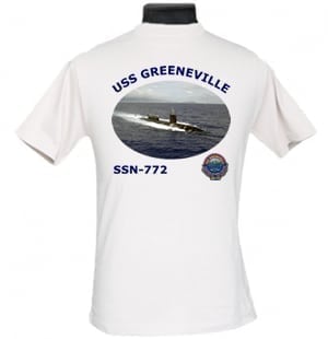 SSN 772 USS Greeneville 2-Sided Photo T-Shirt