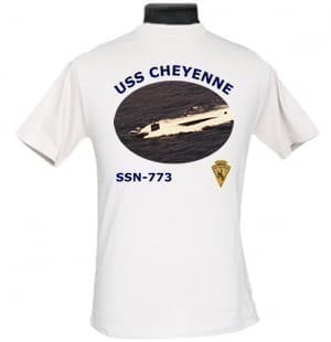 SSN 773 USS Cheyenne 2-Sided Photo T-Shirt