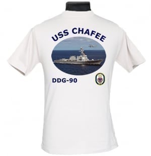DDG 90 USS Chafee 2-Sided Photo T Shirt