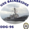 DDG 96 USS Bainbridge 2-Sided Photo T Shirt