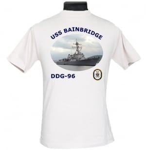 DDG 96 USS Bainbridge 2-Sided Photo T Shirt