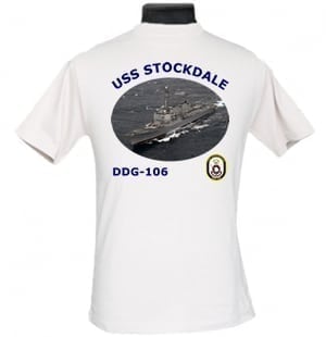 DDG 106 USS Stockdale 2-Sided Photo T Shirt