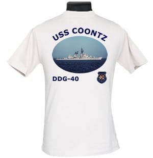 DDG 40 USS Coontz 2-Sided Photo T Shirt